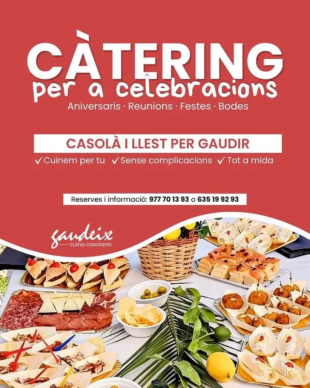 Publicació de càtering de Gaudeix